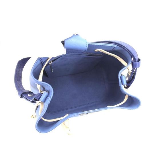 Louis Vuitton LockMe Bucket Shoulder Bag Taurillon Blue Jean - Picture 6 of 9